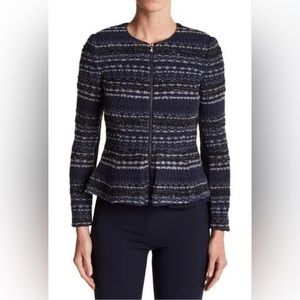 Rebecca Taylor Lurex Metallic Tweed Jacket Size 10 Retail $575